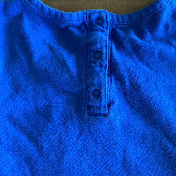 Primary Blue Long Sleeve Dress Girls' 3 - Picture 6 of 8